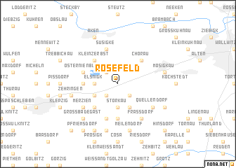 map of Rosefeld