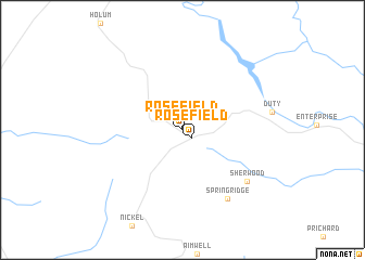 map of Rosefield