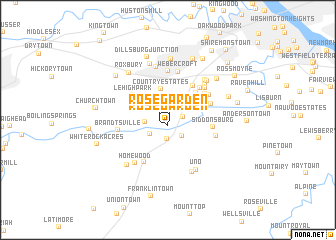 map of Rose Garden