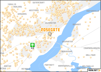 map of Rosegate