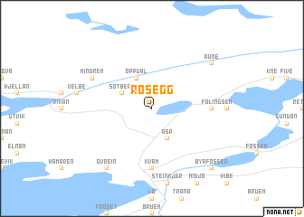 map of Røsegg