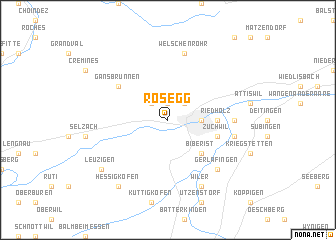 map of Rosegg