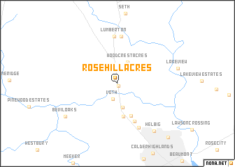 map of Rose Hill Acres
