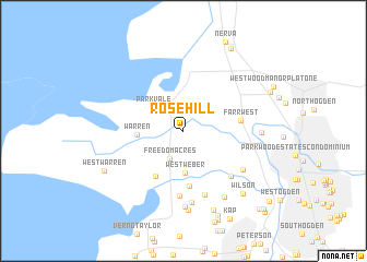 map of Rosehill