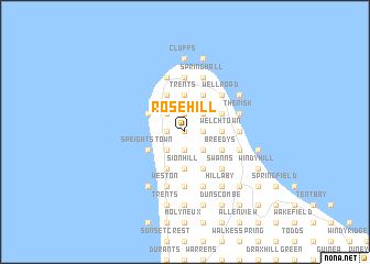 map of Rose Hill