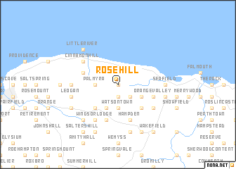 map of Rose Hill