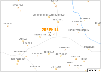 map of Rose Hill