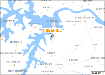 map of Rose Hill