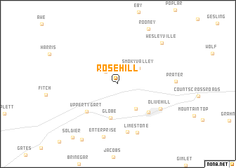 map of Rose Hill