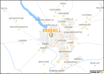 map of Rose Hill