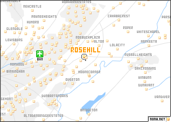 map of Rose Hill