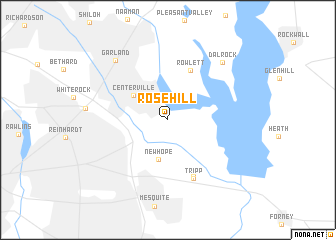 map of Rose Hill