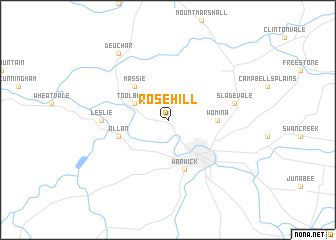 map of Rosehill