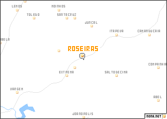 map of Roseiras