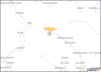 map of Rosei