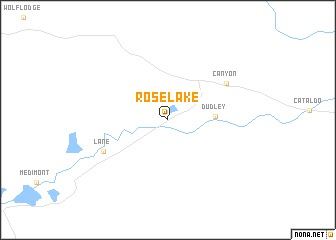 map of Rose Lake