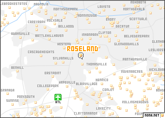 map of Roseland