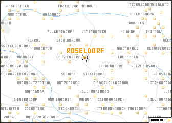 map of Roseldorf