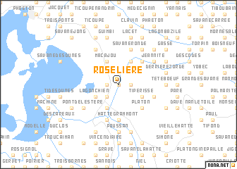 map of Roselière