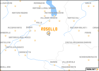 map of Rosello