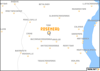 map of Rosemead