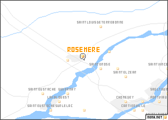 map of Rosemère
