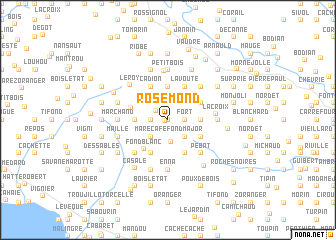 map of Rosemond