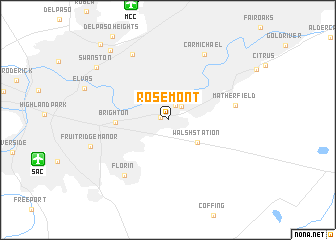 map of Rosemont