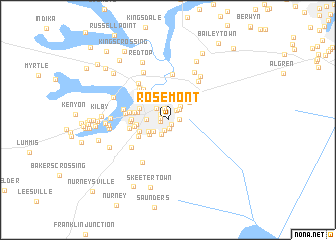 map of Rosemont