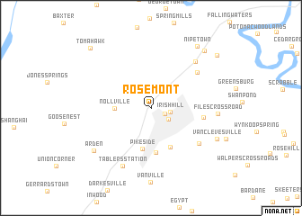 map of Rosemont
