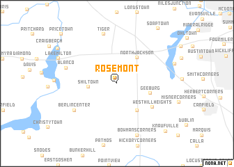 map of Rosemont