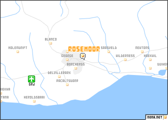 map of Rosemoor