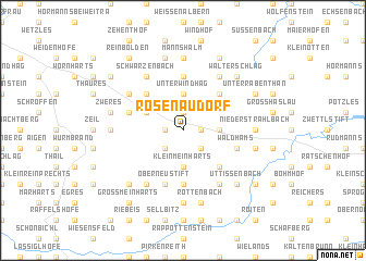 map of Rosenau Dorf