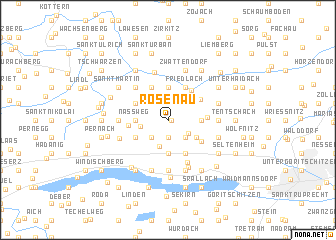map of Rosenau