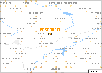 map of Rösenbeck