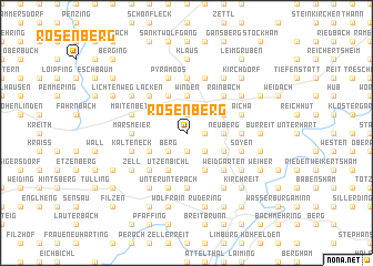 map of Rosenberg