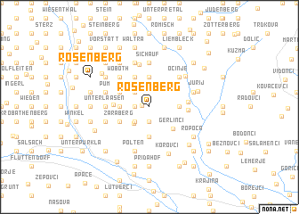 map of Rosenberg