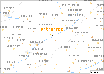 map of Rosenberg