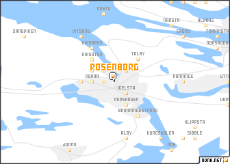 map of Rosenborg