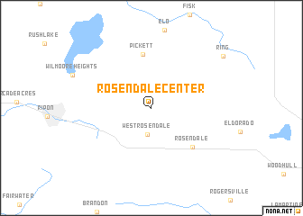 map of Rosendale Center