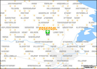 map of Rosendal