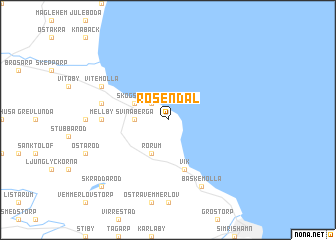 map of Rosendal