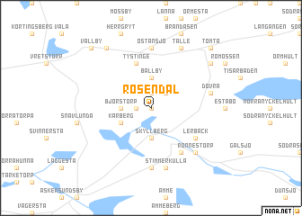 map of Rosendal