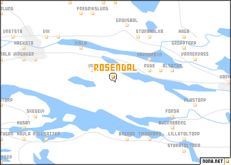 map of Rosendal