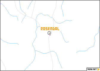 map of Rosendal