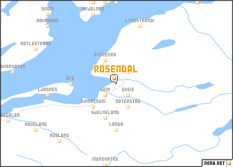 map of Rosendal