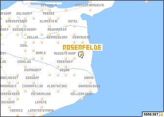 map of Rosenfelde