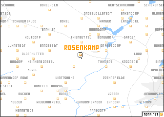 map of Rosenkamp