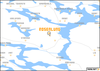 map of Rosenlund