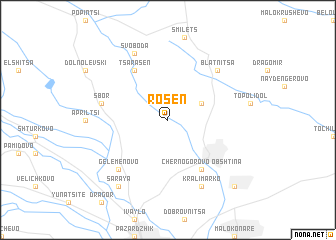 map of Rosen